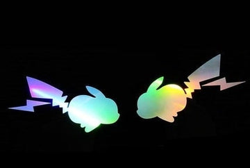 Pokémon 'Pikachu | Rainbow 2.0 | Set of 2' Vinyl Car Sticker