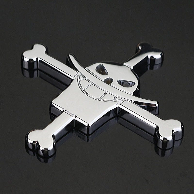 One Piece 'Whitebeard Logo' Metal Car Sticker