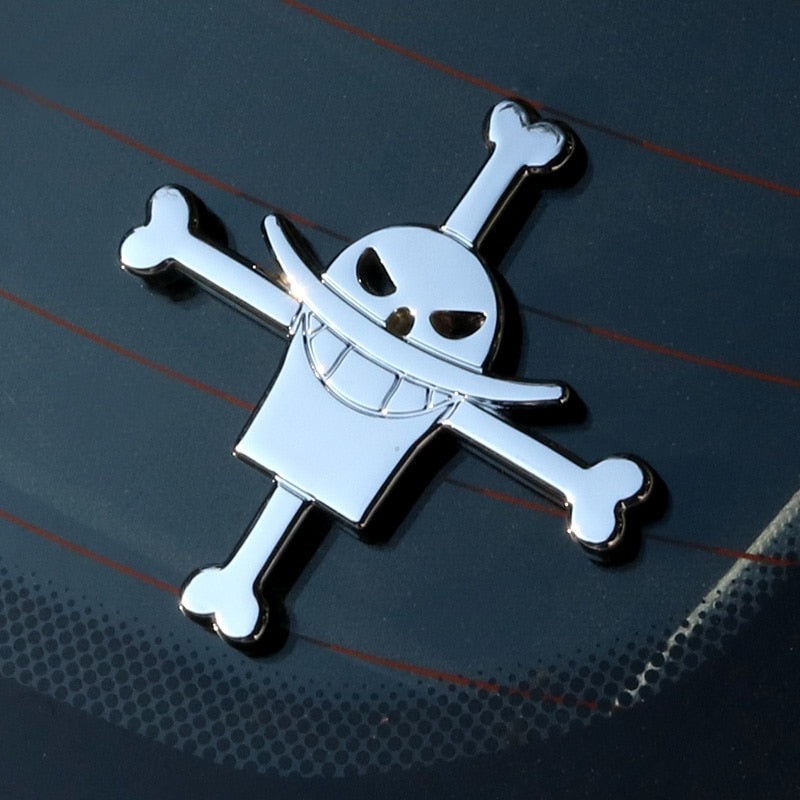 One Piece 'Whitebeard Logo' Metal Car Sticker