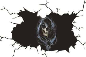 Grim Reaper 'Head' Car Window Vinyl Sticker