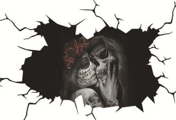 Grim Reaper 'Lovers' Car Window Vinyl Sticker