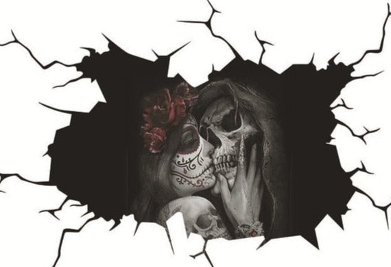 Grim Reaper 'Lovers' Car Window Vinyl Sticker