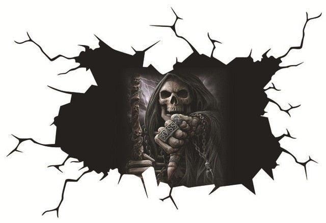 Grim Reaper 'Boss | Thumbs Down' Car Window Vinyl Sticker