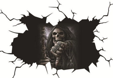 Grim Reaper 'Boss | Thumbs Down' Car Window Vinyl Sticker