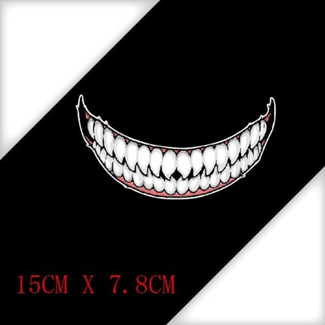Cool 'Monster Smile' Vinyl Car Sticker