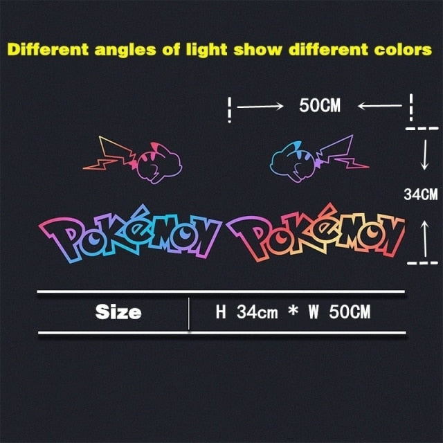 Pokémon 'Colored Lightning | 2.0 | Set of 2' Vinyl Car Sticker