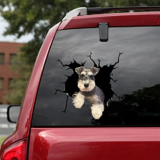 Miniature Schnauzer Car Window Vinyl Sticker