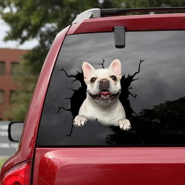 French Bulldog '2.0' Car Window Vinyl Sticker