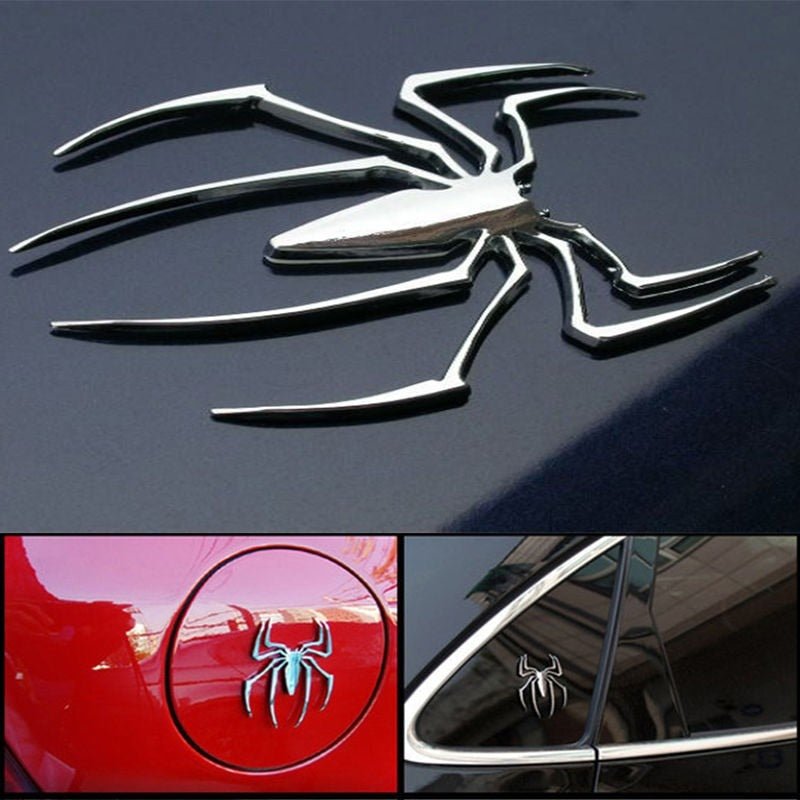 Spider-Man 'Logo | Silver' Metal Car Sticker