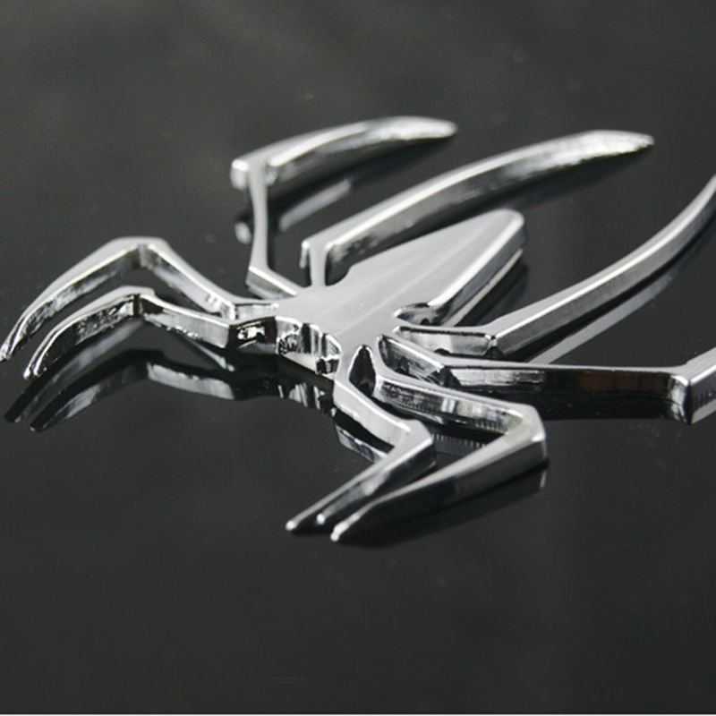Spider-Man 'Logo | Silver' Metal Car Sticker