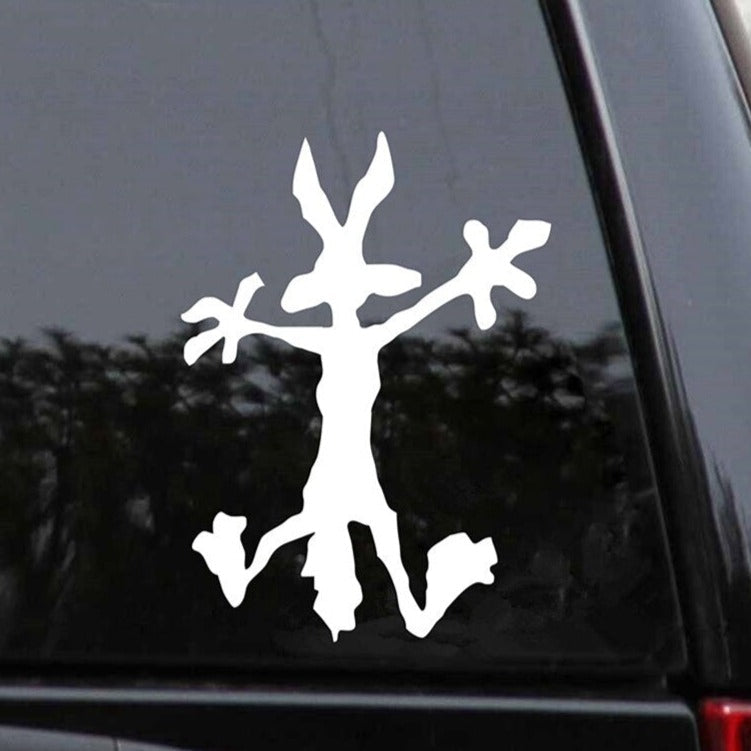 Looney Tunes 'White Coyote | Crashed' Vinyl Car Sticker