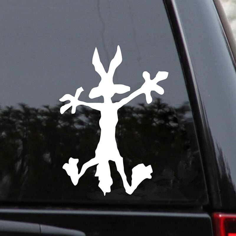 Looney Tunes 'White Coyote | Crashed' Vinyl Car Sticker
