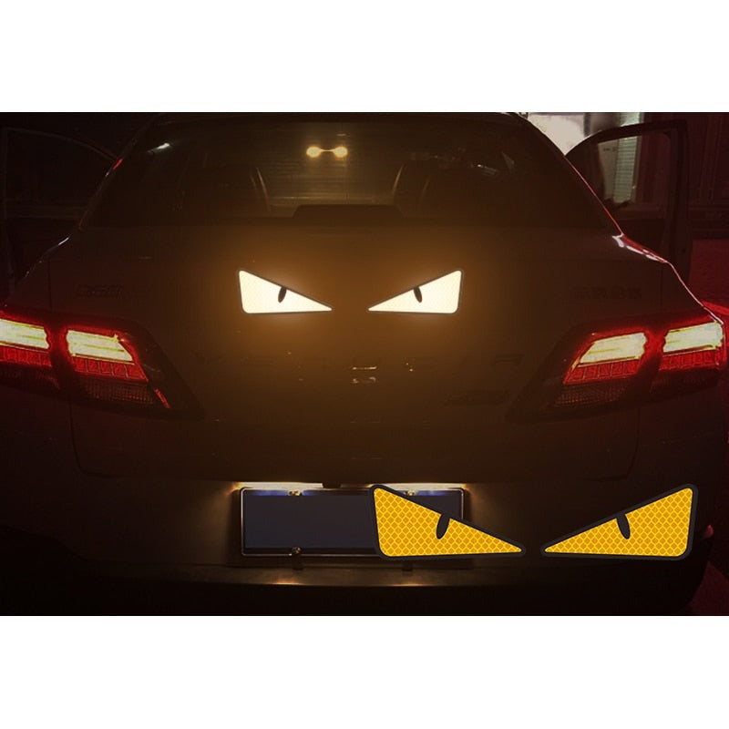 Cool 'Monster Eyes | Triangle' Vinyl Car Sticker