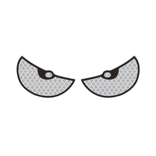 Cool 'Monster Eyes | Half Round' Vinyl Car Sticker