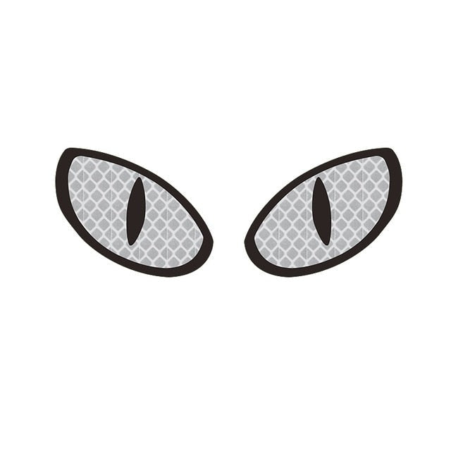 Cool 'Monster Eyes | Oval' Vinyl Car Sticker