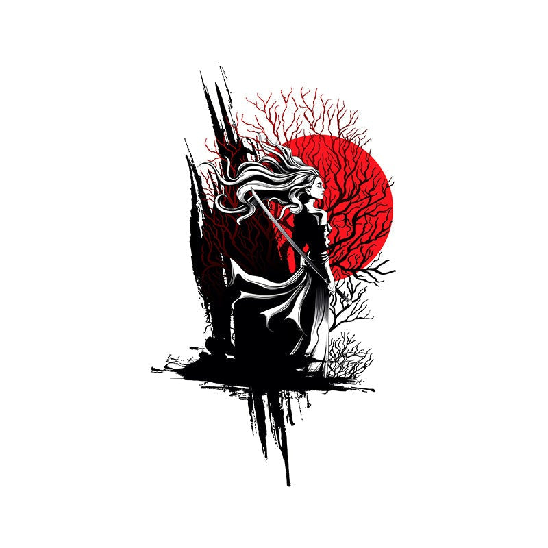 Samurai 'Mysterious Warrior' Vinyl Car Sticker