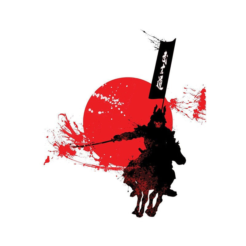 Samurai 'Warrior Rider' Vinyl Car Sticker