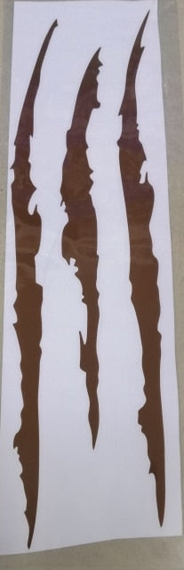 Cool 'Monster Claw Scratch | Brown' Vinyl Car Sticker
