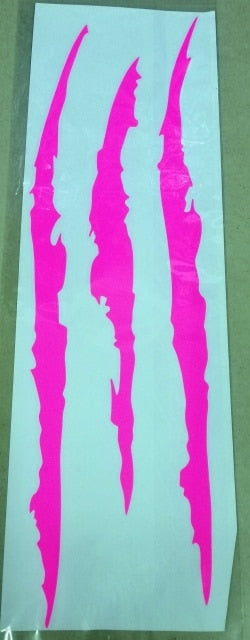 Cool 'Monster Claw Scratch | Pink' Vinyl Car Sticker