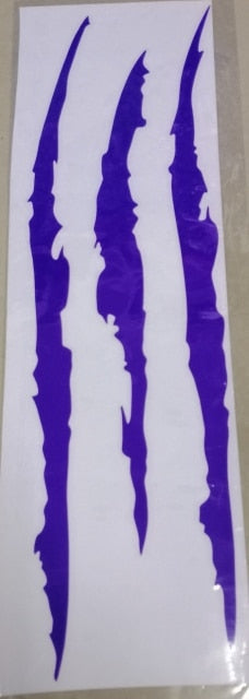 Cool 'Monster Claw Scratch | Purple' Vinyl Car Sticker