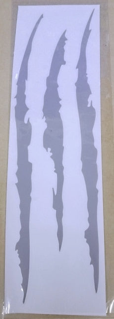 Cool 'Monster Claw Scratch | Gray' Vinyl Car Sticker