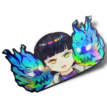 Naruto 'Hinata Hyuga | Blue Fire' Vinyl Car Sticker