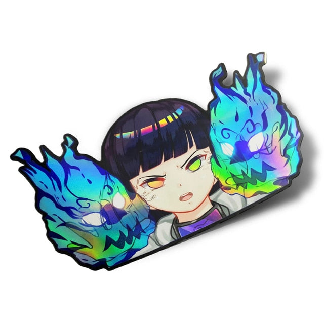Naruto 'Hinata Hyuga | Blue Fire' Vinyl Car Sticker