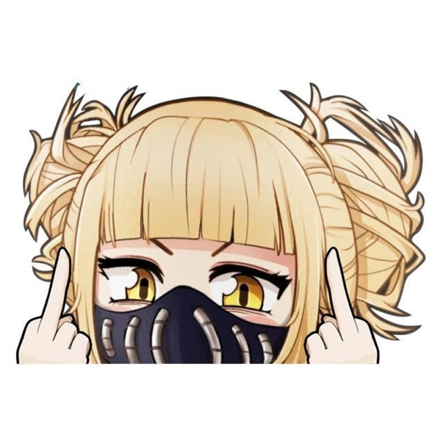 My Hero Academia 'Himiko | F U | Mask' Vinyl Car Peeker Sticker