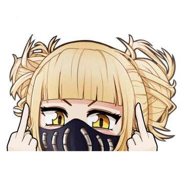 My Hero Academia 'Himiko | F U | Mask' Vinyl Car Peeker Sticker