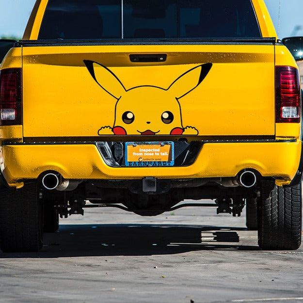Pokémon 'Pikachu | Happy' Vinyl Car Peeker Sticker
