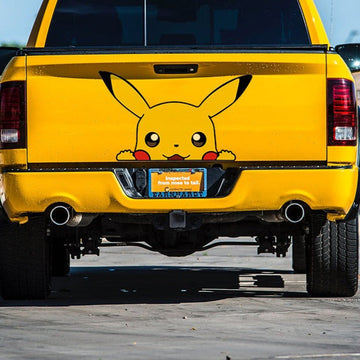 Pokémon 'Pikachu | Happy' Vinyl Car Peeker Sticker