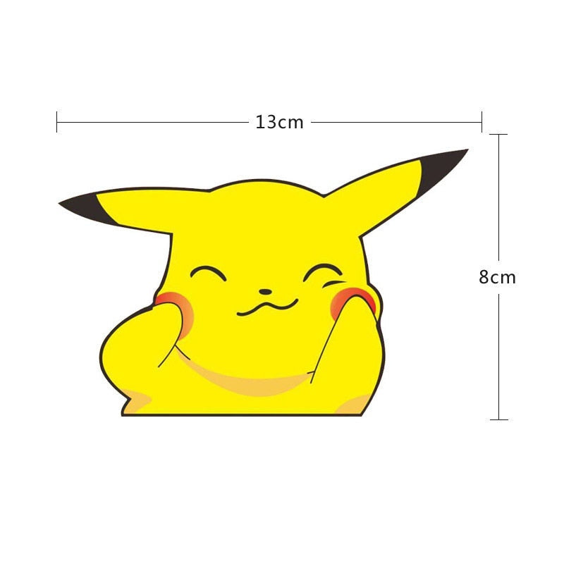 Pikachu Color Cheeks Pokémon 'Pikachu Cute Cheeks | Right' Vinyl Car Sticker – Sticker Tuned