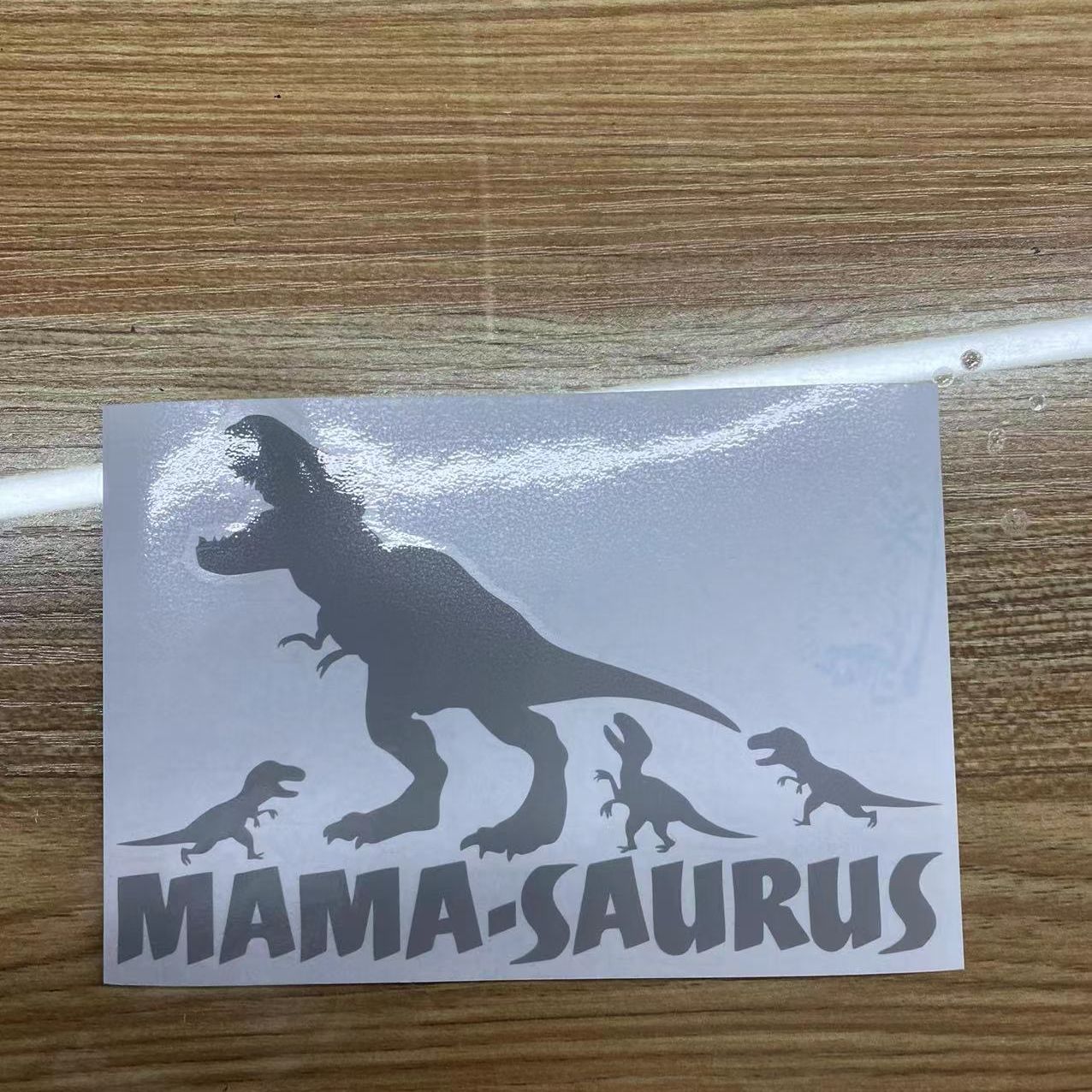 Mama-Saurus 'Mother & Baby Dinosaurs' Vinyl Car Sticker