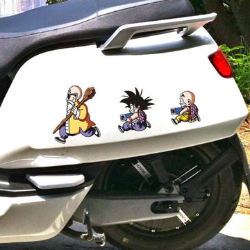 Dragon Ball Z 'Krillin | Son Goku | Master Roshi  | Moving Out | Left' Vinyl Car Sticker