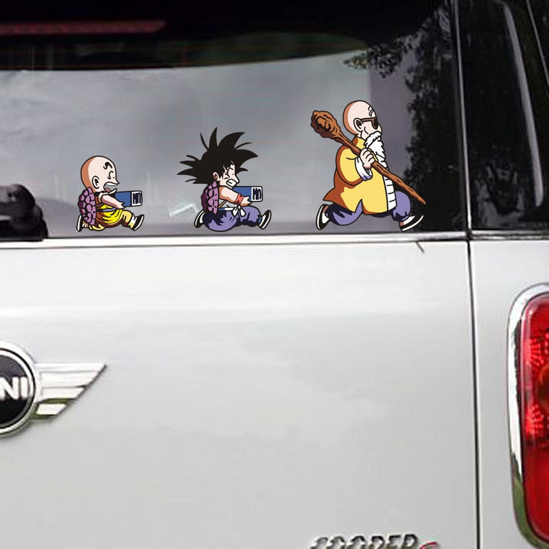 Dragon Ball Z 'Krillin | Son Goku | Master Roshi  | Moving Out | Right' Vinyl Car Sticker