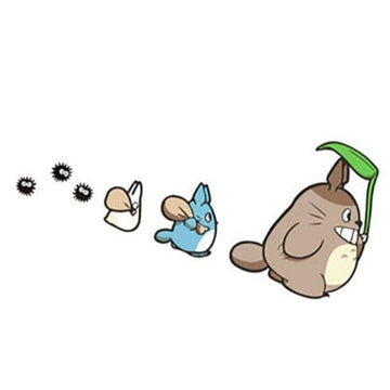 My Neighbor Totoro 'Line Up | Right' Vinyl Car Sticker