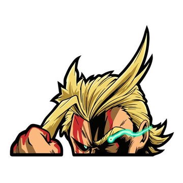 My Hero Academia 'All Might | Fist' Vinyl Car Peeker Sticker