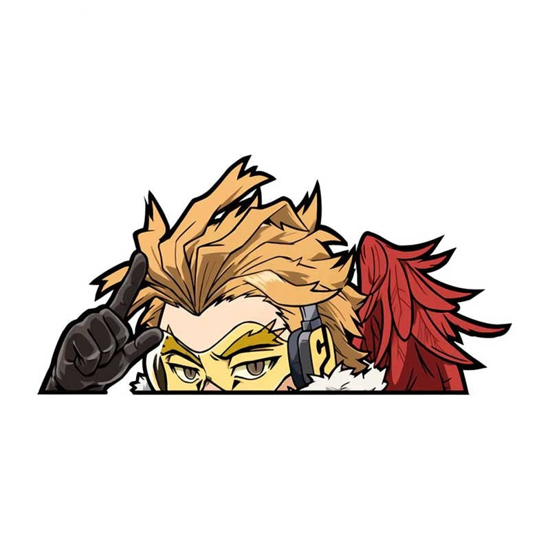 My Hero Academia 'Hawks | Pointing' Vinyl Car Peeker Sticker