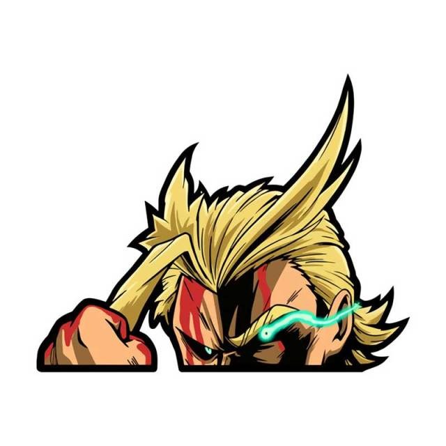 My Hero Academia 'All Might | Fist' Vinyl Car Peeker Sticker