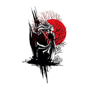 Samurai 'Mysterious Warrior' Vinyl Car Sticker