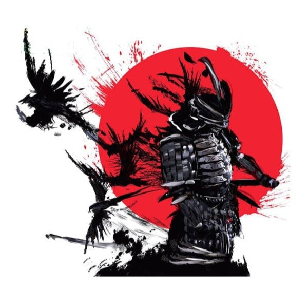 Samurai 'Warrior x Shogun | Crows' Vinyl Car Sticker – Sticker Tuned