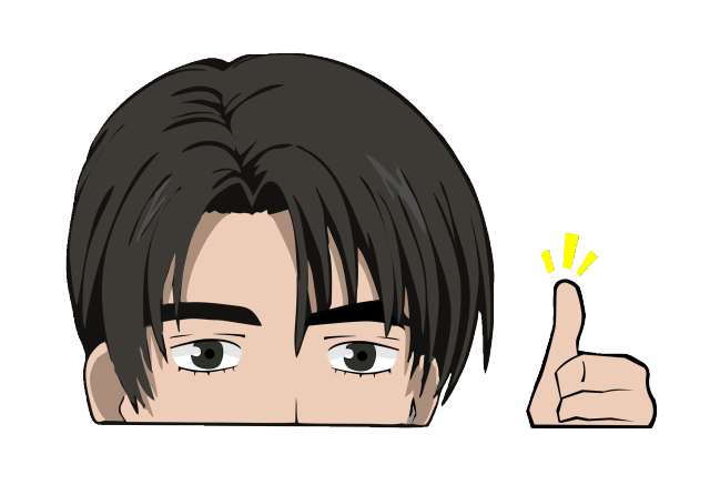 Initial D 'Ry | Thums Up' Vinyl Car Peeker Sticker