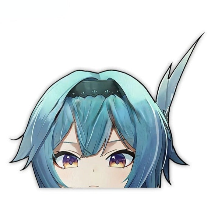 Genshin Impact 'Eula' Vinyl Car Peeker Sticker