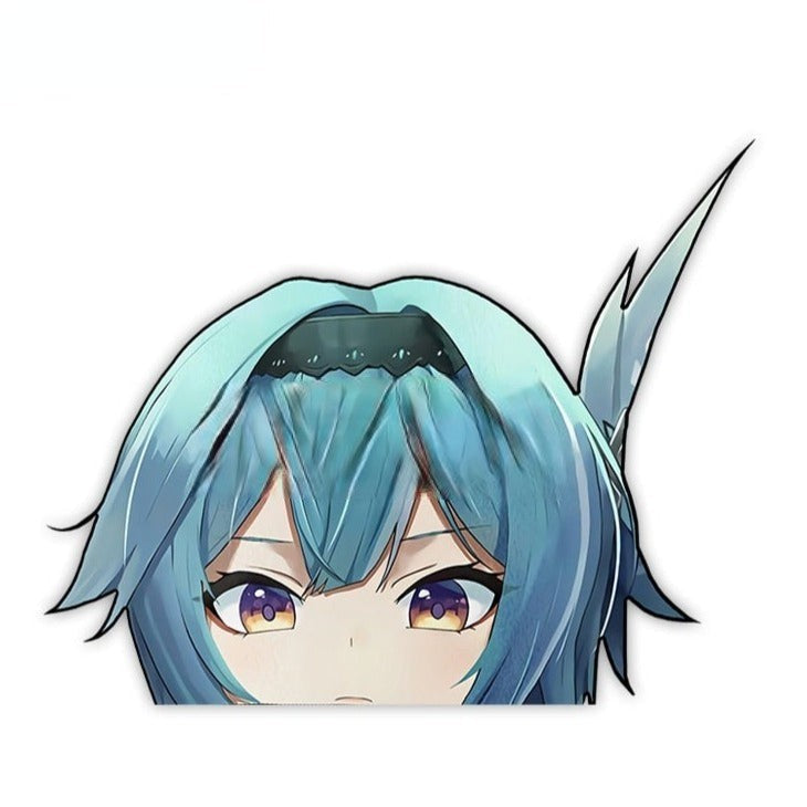 Genshin Impact 'Eula' Vinyl Car Peeker Sticker