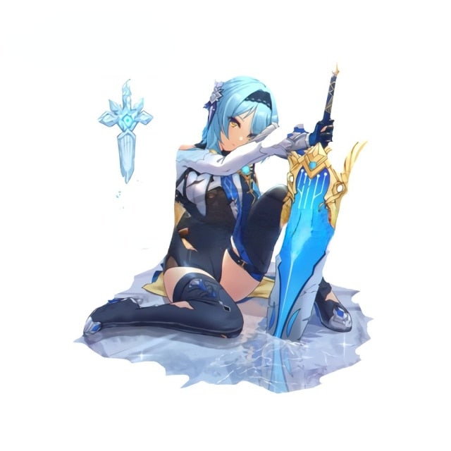 Genshin Impact 'Eula | Frost Blade' Vinyl Car Sticker