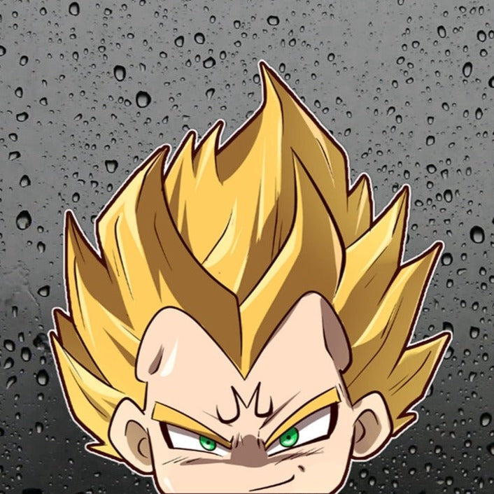 Dragon Ball Z 'Vegeta | Fierce' Vinyl Car Peeker Sticker