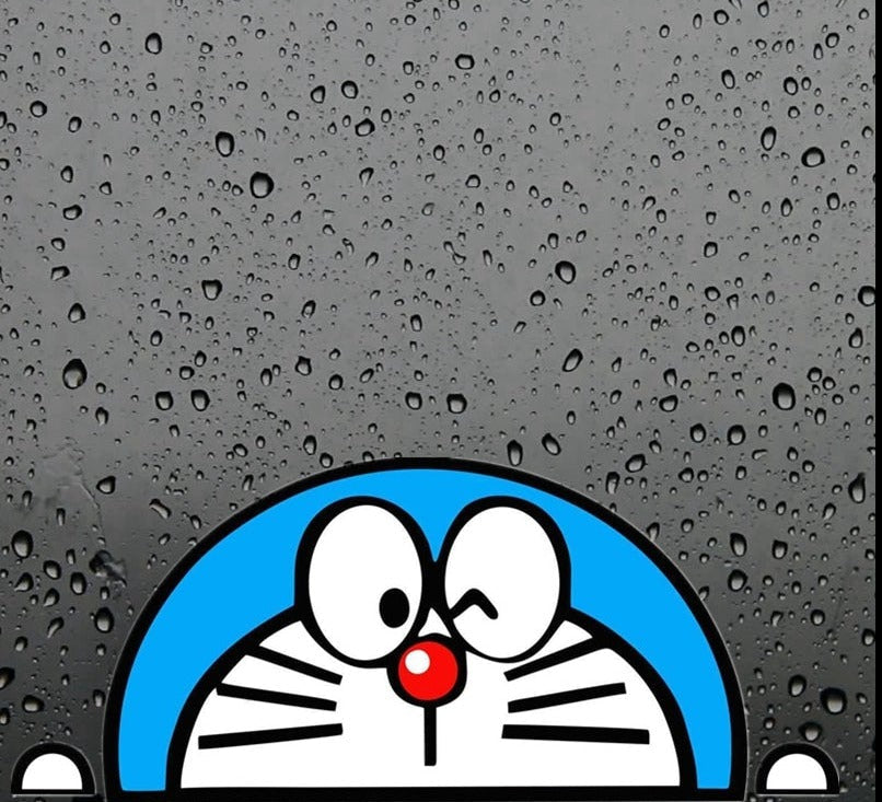Doraemon 'Winking' Vinyl Car Peeker Sticker