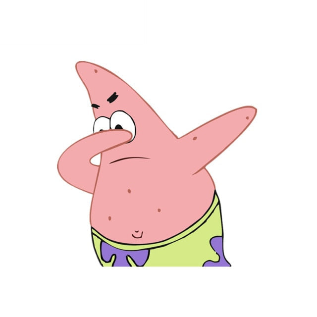 SpongeBob SquarePants 'Patrick Dabbing | Right' Vinyl Car Sticker