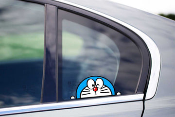 Doraemon 'Winking' Vinyl Car Peeker Sticker