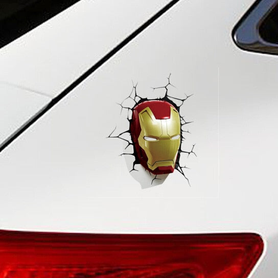 Iron Man 'Face' Car Window Vinyl Sticker